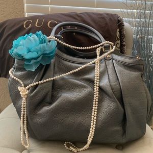 Gucci Sukey Large Guccissima Grey